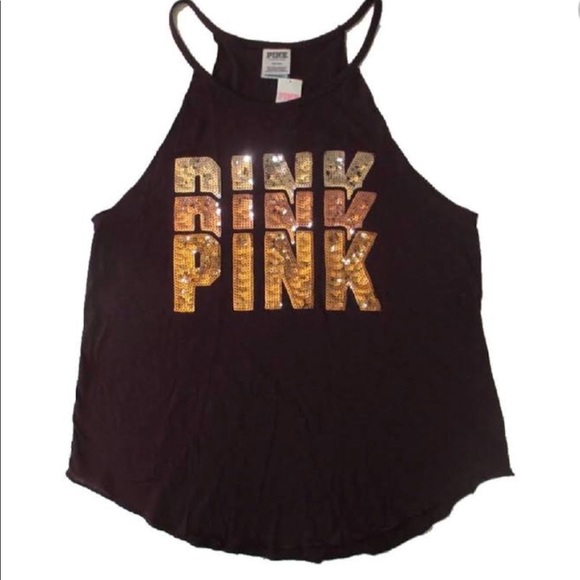 PINK VS |  Tank Embellished w/Sequins - Picture 2 of 5